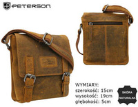 Leather bag PETERSON PTN 996-S-HUN