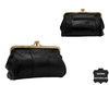 Vintage-style coin purse K09 Black No Logo