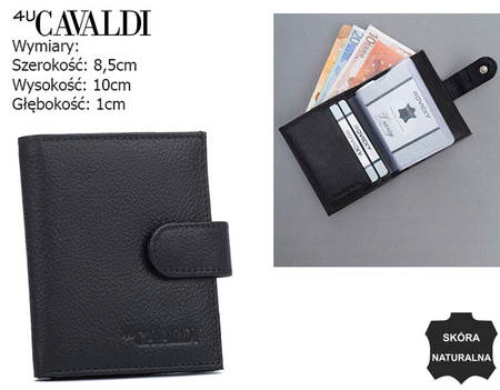 Skórzane etui na dokumenty TW-04-PDM-BP BLACK