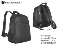 PETERSON PTN PLEC-ALE-3 eco leather backpack