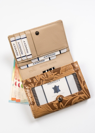 Portfel damski skóra+PU PX30-DSF Camel