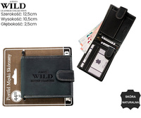 Portfel męski skórzany na blistrze N992L-CHM-BL Black