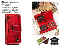 Portfel damski skórzany PTN 76116-BFBC Red