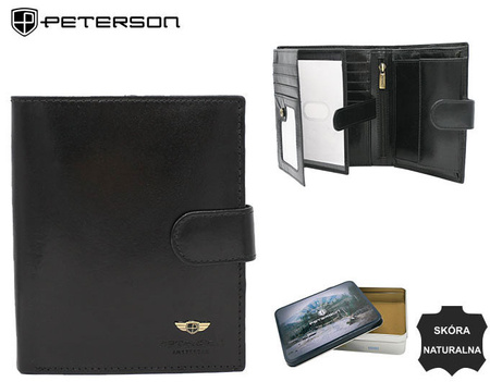 Portfel  skórzany PTN 22307L-VT Black