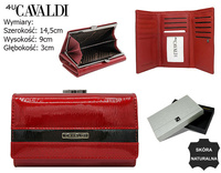 Portfel damski skórzany H23-2-SH9 Red