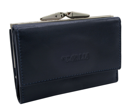 Portfel damski skórzany RD-18-GCL Navy