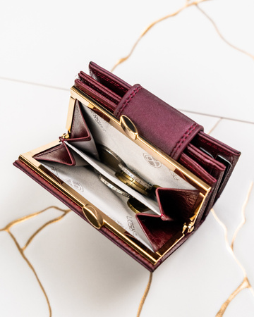 Portfel damski skóra naturalna+PU PTN PS329-HNL Purple