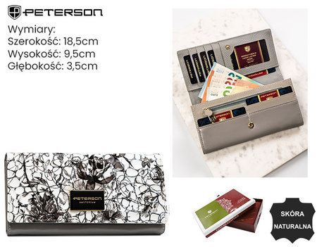 Portfel damski skóra+PU PH27-LFL Black