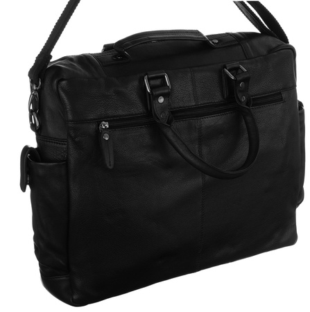 NO LOGO leather laptop bag LAP-31703-NDM-NL