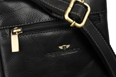 PTN leather bag TB-709-COM BLACK