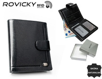 Leather wallet RFID ROVICKY PC-106L-BAR