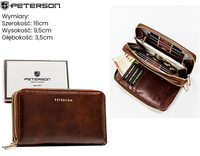 Portfel damski PU PTN 007-HF Brown