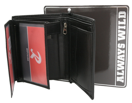 Portfel męski skórzany RM-04-BDF-BL Black