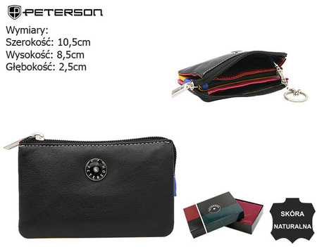 Kluczówka skórzana PTN K50-M-MNK Black Multi