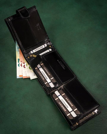 ROVICKY 22320L-VT-RVT Black RFID leather wallet