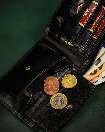 Portfel skórzany RFID PTN 334-P Black