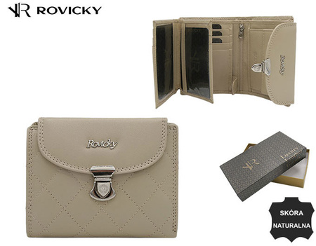 Portfel skórzany RD-19-GCL Beige