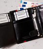 Men's Leather Wallet N4L-RVTP-2985 Black-Red