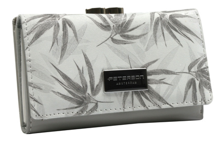 Portfel skóra + PU PTN PX23-1-NPK White