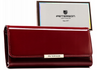 Portfel ze skóry eko RFID PETERSON  PTN 006-LAK Red+Black