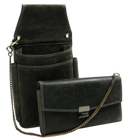 Portfel kelnerski skórzany 253-MHO-NL Anthracite