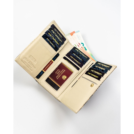 Portfel damski skórzany PTN 42108-SFL Beige