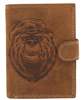RFID leather wallet Always Wild N4L-CHM-BEAR-2