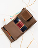 Portfel damski skóra naturalna+PU PTN PS329-HNL Brown