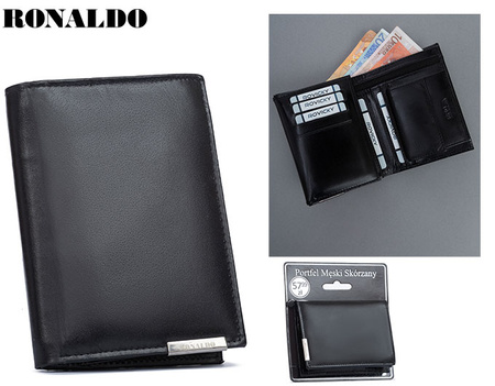 Portfel męski skórzany RM-06-BCF-BP Black