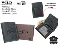 Portfel męski ze skóry naturalnej N4-P-CHM Black