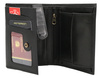Portfel męski skórzany  PTN 303.01 Black+Red
