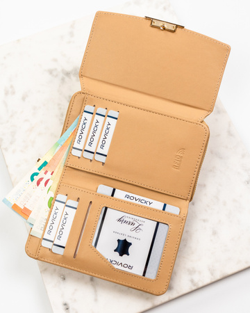 Portfel damski skórzany PTN 76112-BFBC Red