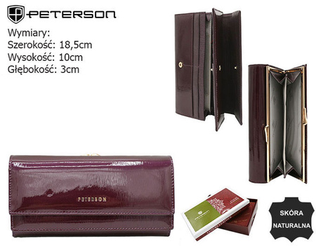 Portfel damski skórzany PTN 421028-SH Purple