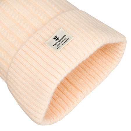 Warm Women's Hat with Angora Blend PETERSON PTN HAT-07 Beżowy