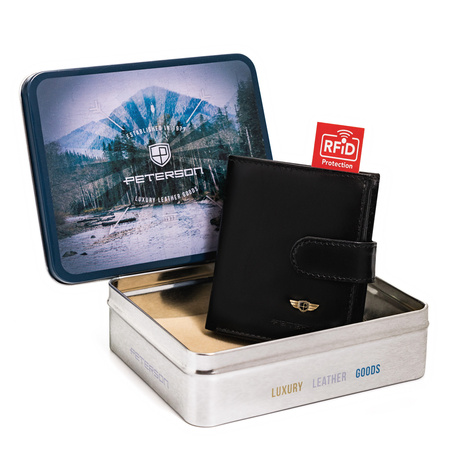 Portfel męski skórzany PTN 365Z 2-1-1 Black