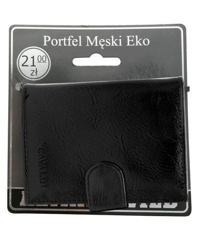 Portfel męski eko na blistrze F18-072W-BL Black