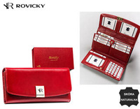 Portfel skórzany RFID ROVICKY R-42522-SG