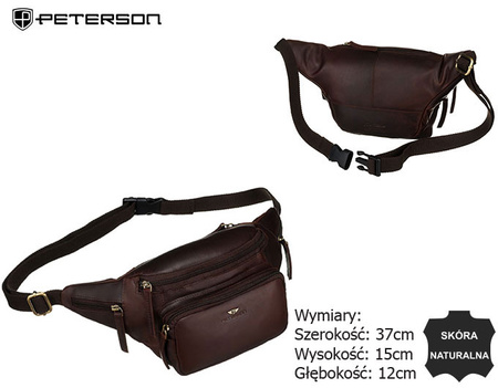 Saszetka skórzana PTN BP001-OPU Brown