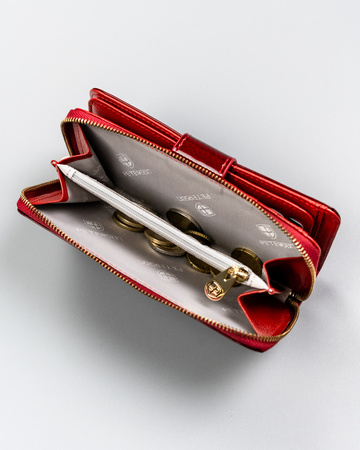 Portfel damski skórzany PTN 76116-SBR Red