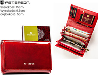 Portfel damski skórzany PTN 76112-SH Red
