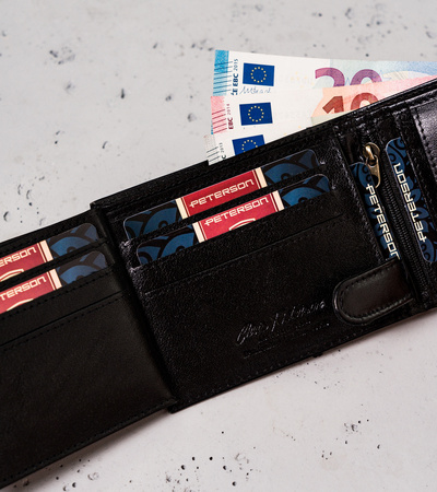 Portfel męski skórzany PTN 304BOB Black