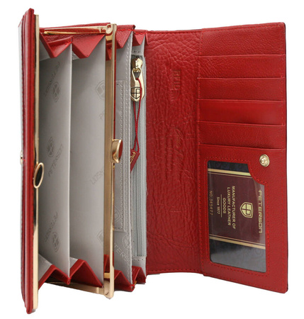 Portfel damski skórzany PTN 42122-SBR Red