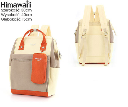 Himawari Travel Backpack with Laptop Compartment and Phone Case 1027-04