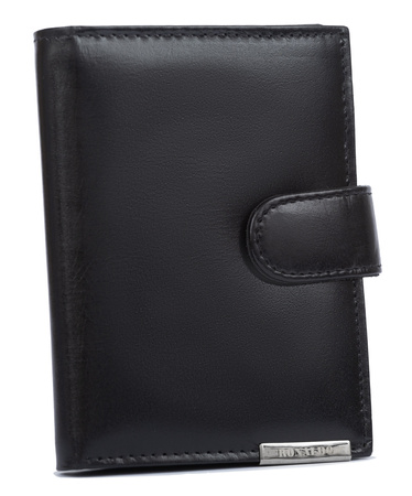 Portfel męski skórzany RM-06L-BCF Black