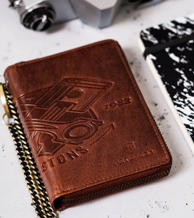 PETERSON PTN N4C-02-HWM-1230 men's RFID leather wallet