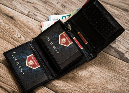 Peterson PTN 317A-5859 RFID leather wallet