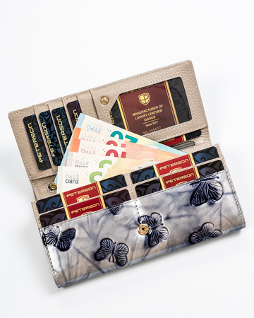 Portfel skórzany RFID PETERSON PTN 421028-BF