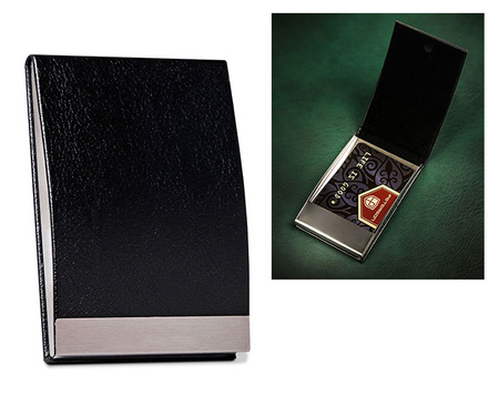 Etui ze skóry eko M6102-NL Black