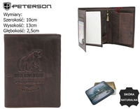 PETERSON PTN N4-BE-BEAR RFID leather wallet