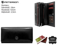 Portfel damski skórzany PTN 1680177-TVT Black